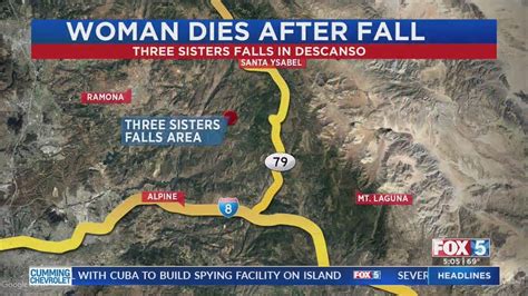 Woman dies at Three Sisters Falls